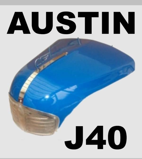 Austin j40 bonnet strip and A badge